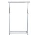 Kleiderständer >Ping< in hell grau aus Metall - 95x105x40cm (BxHxT)