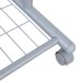 Kleiderständer >Ping< in hell grau aus Metall - 95x105x40cm (BxHxT)