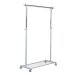 Kleiderständer >Ping< in hell grau aus Metall - 95x105x40cm (BxHxT)