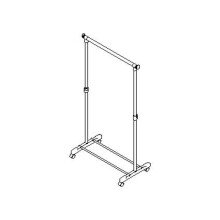 Kleiderständer >Wizz< in Matt schwarz - 80x153x43 (BxHxT)