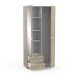 Garderobenschrank >Mellie2< in Kronberg Eiche - 89x192x51 (BxHxT)