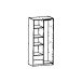Garderobenschrank >Mellie2< in Kronberg Eiche - 89x192x51 (BxHxT)