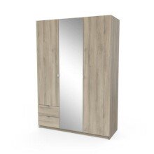 Kleiderschrank >Mellie2< in Kronberg Eiche - 134x192x51 (BxHxT)