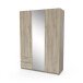 Kleiderschrank >Mellie2< in Kronberg Eiche - 134x192x51 (BxHxT)