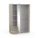 Kleiderschrank >Mellie2< in Kronberg Eiche - 134x192x51 (BxHxT)