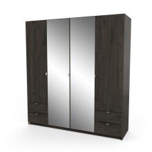Kleiderschrank >Mellie2< in Eiche Waterford - 178x192x51 (BxHxT)