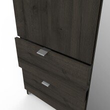 Kleiderschrank >Mellie2< in Eiche Waterford - 178x192x51 (BxHxT)