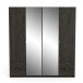 Kleiderschrank >Mellie2< in Eiche Waterford - 178x192x51 (BxHxT)