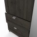 Kleiderschrank >Mellie2< in Eiche Waterford - 178x192x51 (BxHxT)
