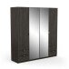 Kleiderschrank >Mellie2< in Eiche Waterford - 178x192x51 (BxHxT)
