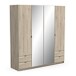 Kleiderschrank >Mellie2< in Kronberg Eiche - 178x192x51 (BxHxT)
