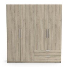 Kleiderschrank >Glory2< in Kronberg Eiche aus Holzwerkstoff - 178x192x51 (BxHxT)