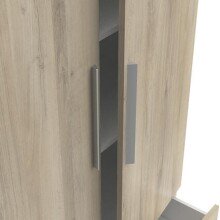 Kleiderschrank >Glory2< in Kronberg Eiche aus Holzwerkstoff - 178x192x51 (BxHxT)