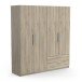 Kleiderschrank >Glory2< in Kronberg Eiche aus Holzwerkstoff - 178x192x51 (BxHxT)