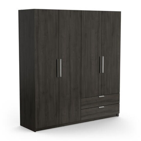 Kleiderschrank >Glory2< in Kronberg Eiche aus Holzwerkstoff - 178x192x51 (BxHxT)
