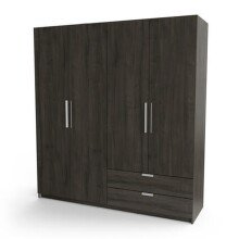 Kleiderschrank >Glory2< in Kronberg Eiche aus Holzwerkstoff - 178x192x51 (BxHxT)
