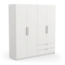 Kleiderschrank >Glory2< in matt weiss aus...