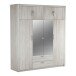 Kleiderschrank >Pluton< in Shannon Eiche aus Holzwerkstoff - 198x224x57 (BxHxT)