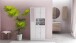 Badezimmerspiegelschrank >Imbattable< in matt weiss - 82x180x32 (BxHxT)