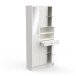 Badezimmerspiegelschrank >Imbattable< in matt weiss - 82x180x32 (BxHxT)
