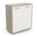 Kommode >Leo< in Kronberg Eiche/weiss aus Holzwerkstoff - 78x84x36cm (BxHxT)