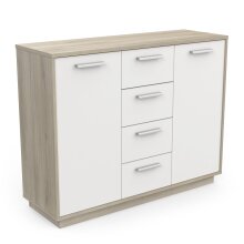 Kommode >Leo< in Kronberg Eiche/weiss aus...