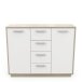 Kommode >Leo< in Kronberg Eiche/weiss aus Holzwerkstoff - 113x84x36cm (BxHxT)