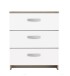 Kommode >Nano< in Shannon Eiche/perle weiss aus Holzwerkstoff - 61x72x29 (BxHxT)