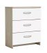 Kommode >Nano< in Shannon Eiche/perle weiss aus Holzwerkstoff - 61x72x29 (BxHxT)