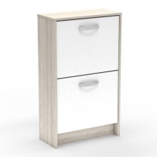 Schuhschrank >Nano< in Shannon Eiche/perle weiss -...