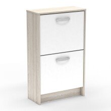 Schuhschrank >Nano< in Shannon Eiche/perle weiss -...