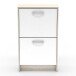 Schuhschrank >Nano< in Shannon Eiche/perle weiss - 54x91x24 (BxHxT)