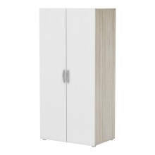 Hochschrank >Nano< in Shannon Eiche/perle weiss - 79x167x52 (BxHxT)
