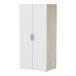 Hochschrank >Nano< in Shannon Eiche/perle weiss - 79x167x52 (BxHxT)