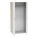 Hochschrank >Nano< in Shannon Eiche/perle weiss - 79x167x52 (BxHxT)