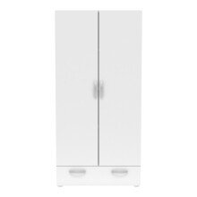 Kleiderschrank >Nano< in Shannon Eiche/perle weiss...