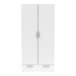 Kleiderschrank >Nano< in Shannon Eiche/perle weiss - 81x167x38 (BxHxT)