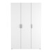 Kleiderschrank >Nano< in Shannon Eiche/perle weiss - 119x185x51 (BxHxT)