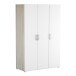 Kleiderschrank >Nano< in Shannon Eiche/perle weiss - 119x185x51 (BxHxT)