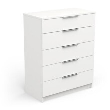 Kommode >Space< in matt weiss aus Holzwerkstoff -...