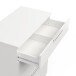 Kommode >Space< in matt weiss aus Holzwerkstoff - 80x102x42cm (BxHxT)