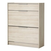 Schuhschrank >Space< in Shannon Eiche aus Holzwerkstoff - 83x101x29cm (BxHxT)