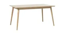 Esstisch >Blanes< in Klar Lackiert - 150x75x90 (BxHxT)