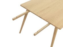 Esstisch >Blanes< in Klar Lackiert - 150x75x90 (BxHxT)