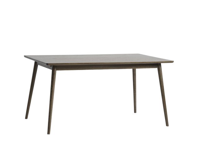 Esstisch >Blanes< in Smoked Klar Lackiert - 150x75x90 (BxHxT)