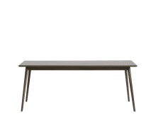 Esstisch >Blanes< in Smoked Klar Lackiert - 190x75x90 (BxHxT)
