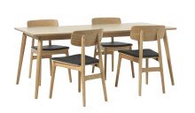 Esstisch >Blanes< in Klar Lackiert - 190x75x90 (BxHxT)