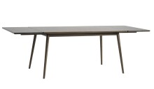 Ansteckplatte >Blanes< in Smoked Klar Lackiert - 45x90x2,5 (LxBxH)