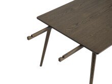 Ansteckplatte >Blanes< in Smoked Klar Lackiert - 45x90x2,5 (LxBxH)