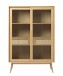 Highboard >Blanes< in Klar Lackiert - 110x160x40 (BxHxT)